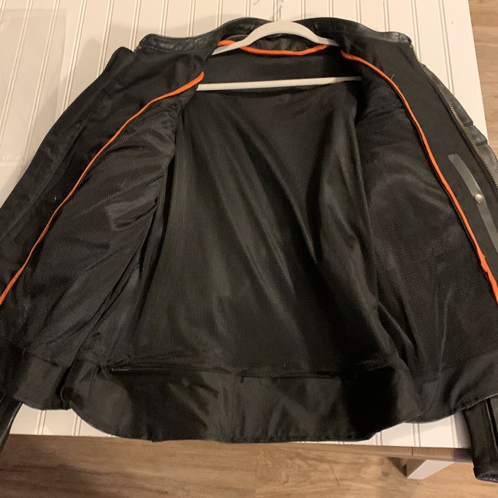 Black Leather Performance Jacket - image 3